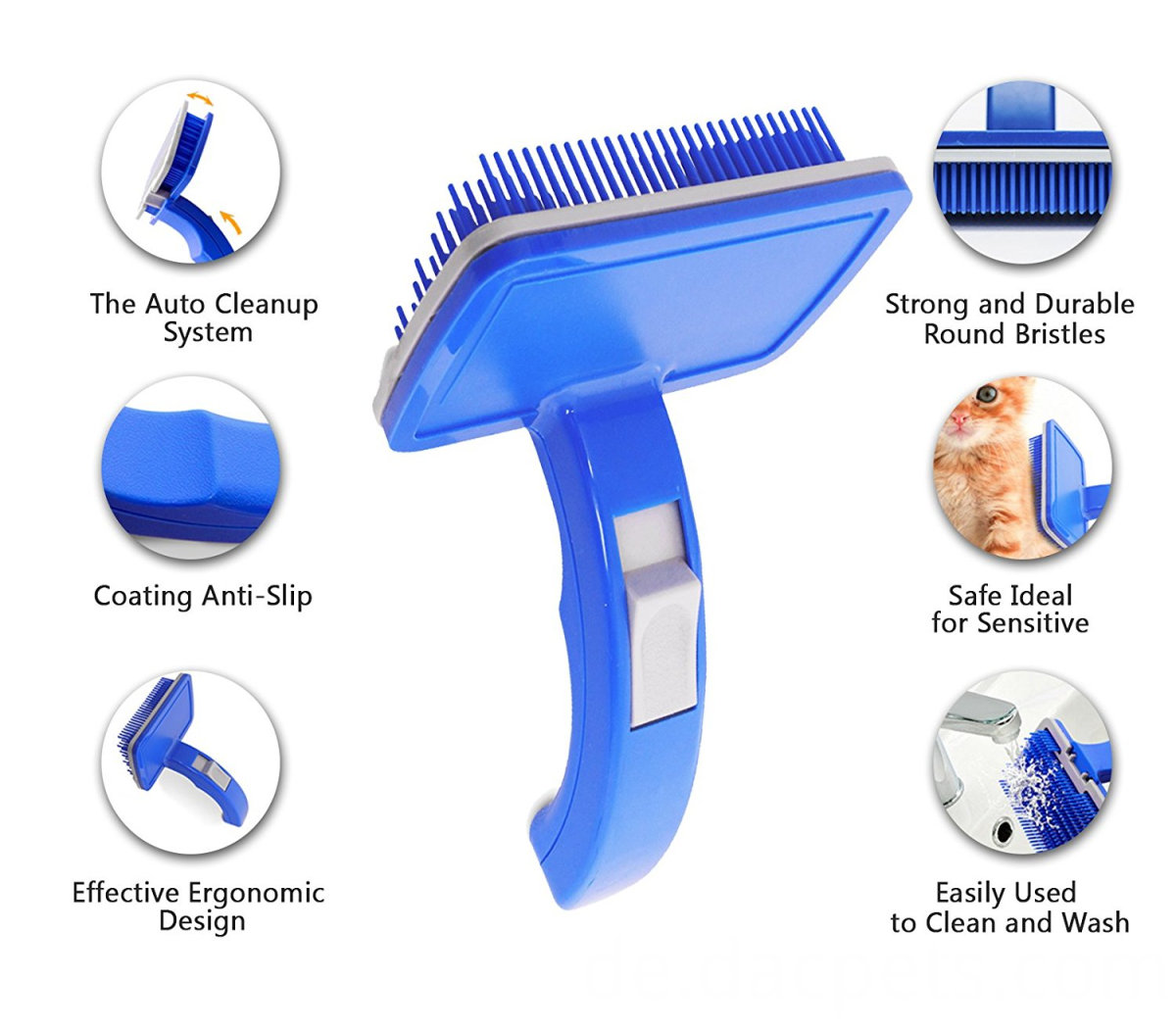 Selbstreinigende Slicker-Bürste Self Cleaning Slicker Brush